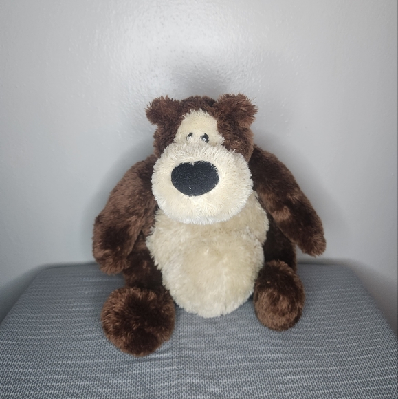 Gund Goober Teddy Bear Baloo Plush 12' Brown Cream Sitting Weighted Tush 015286 - Picture 1 of 4